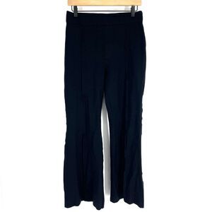 Spanx Pants Size Large Womens Black Ponte Stretch Perfect Fit Flare High Rise